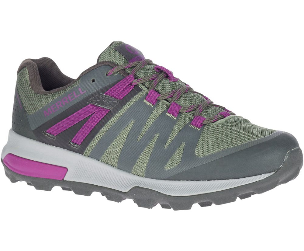 Merrell Hiking Shoes Olive - Zion FST Waterproof - Womens 97WBMUHDK
